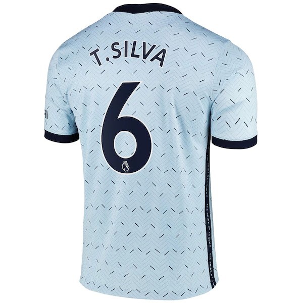 Trikot Chelsea NO.6 T. Silva Auswarts 2020-21 Blau Fussballtrikots Günstig